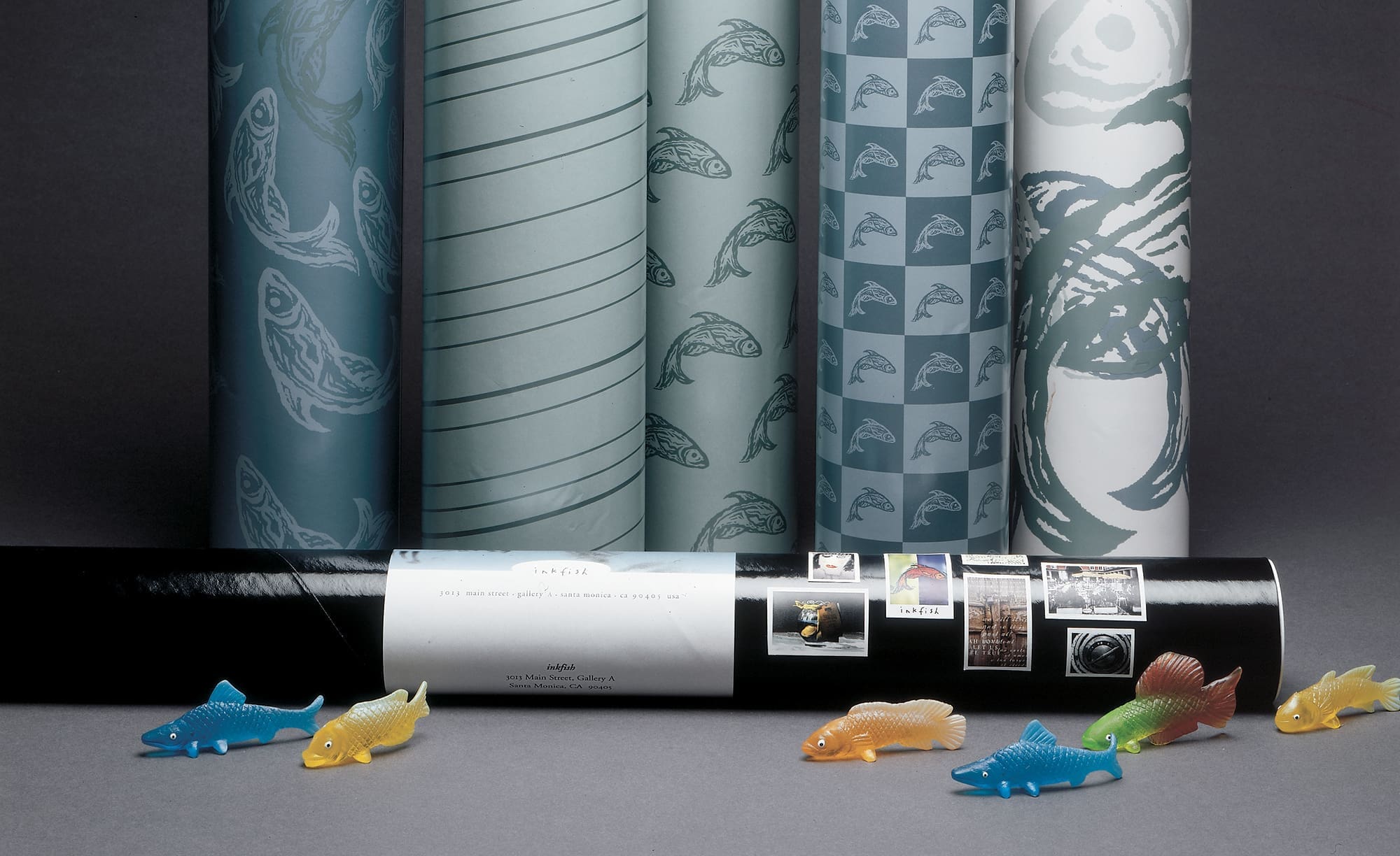 inkfish design wrapping paper