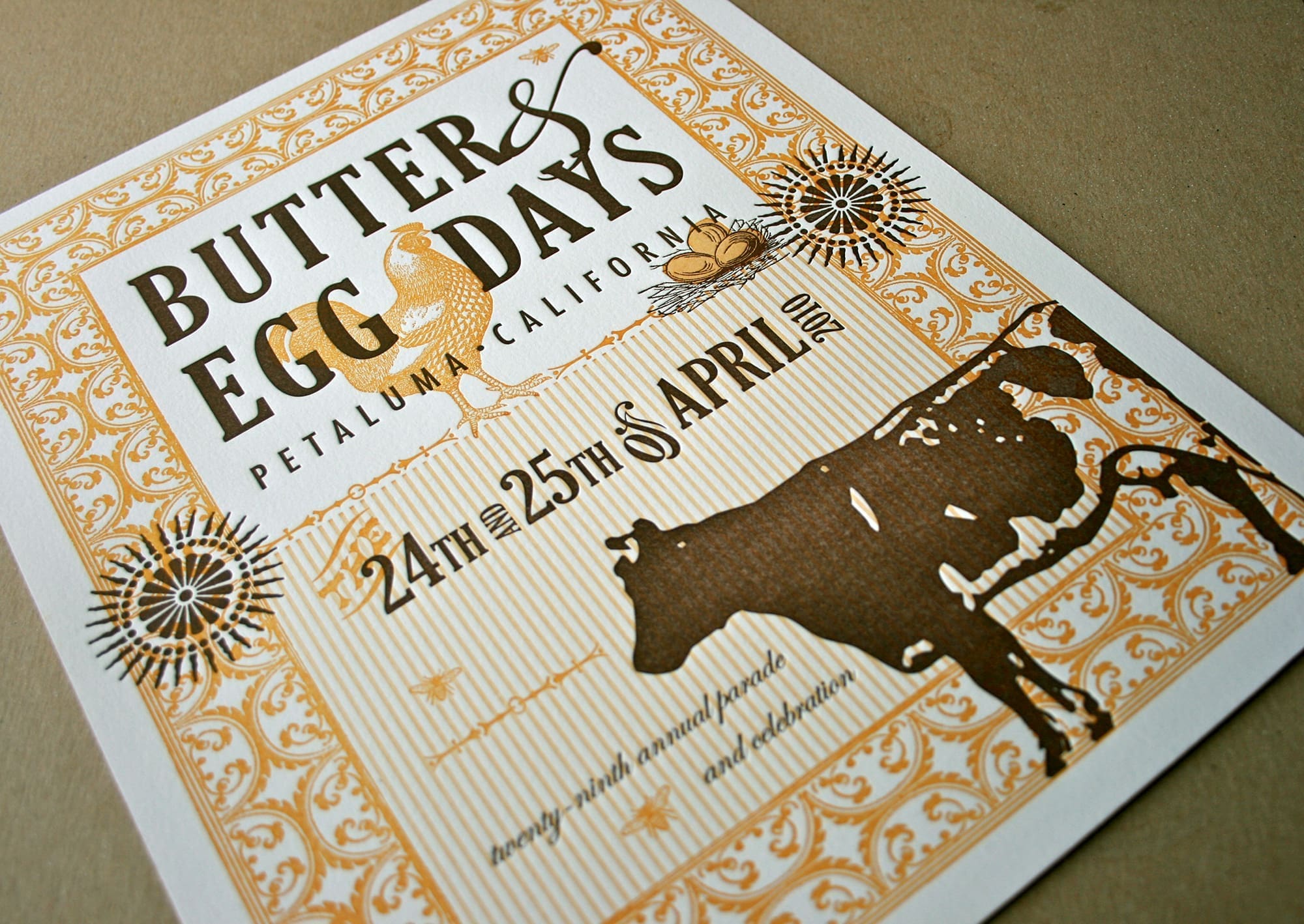 Petaluma Butter & Egg Days 2010 limited edition poster
