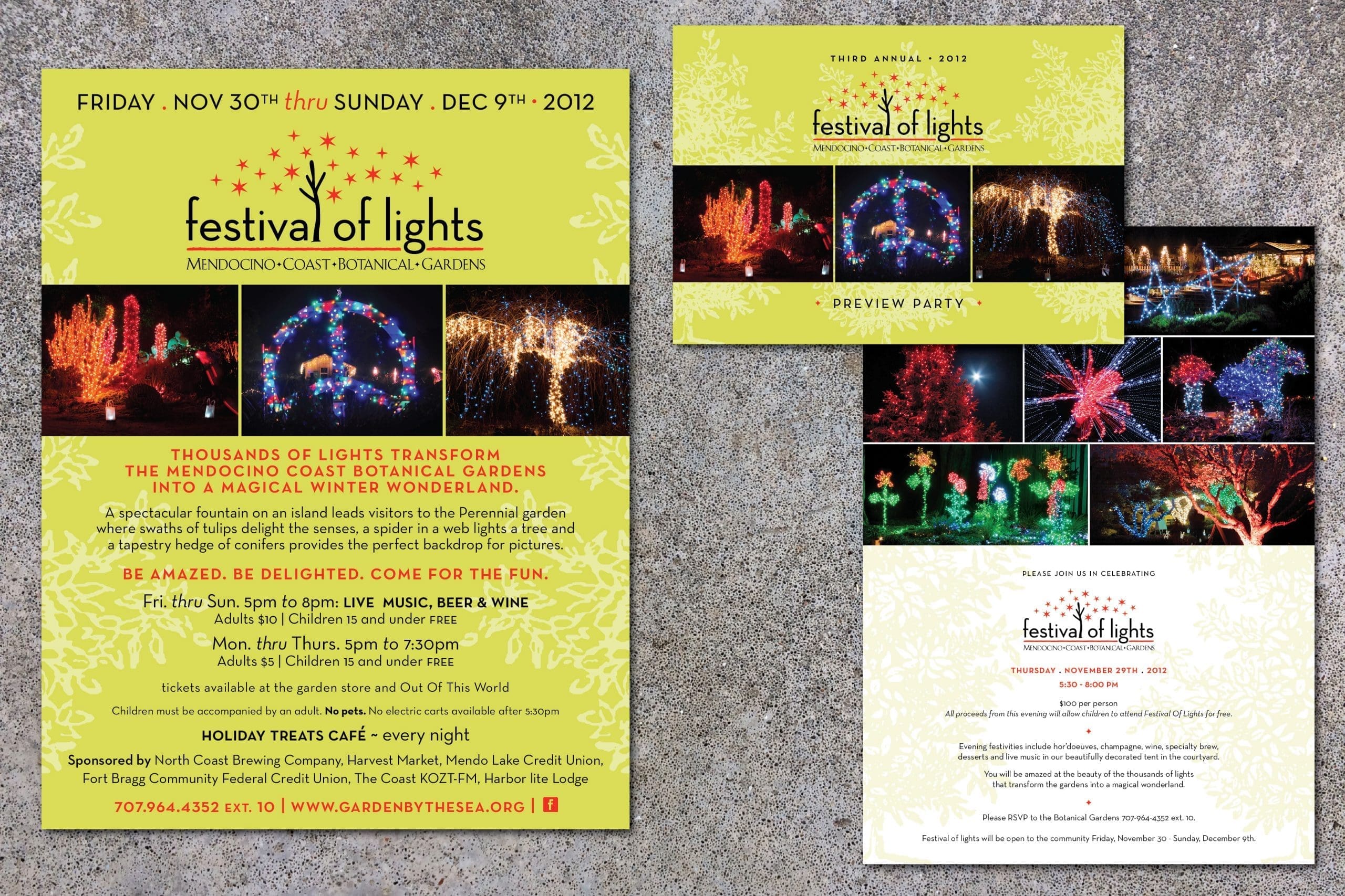 Festival of Lights poster and invitation