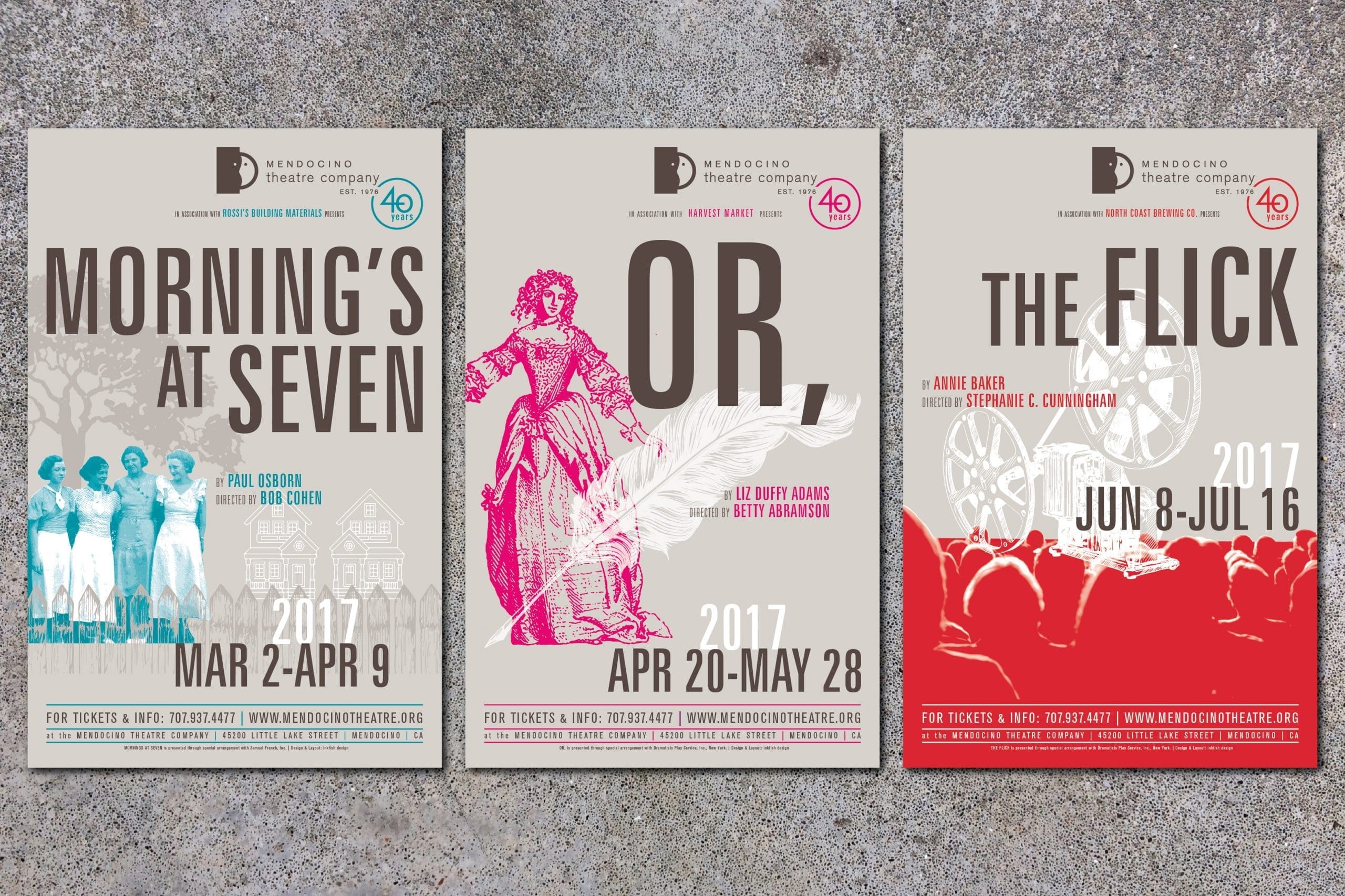 Mendocino Theatre Company 2017 Posters