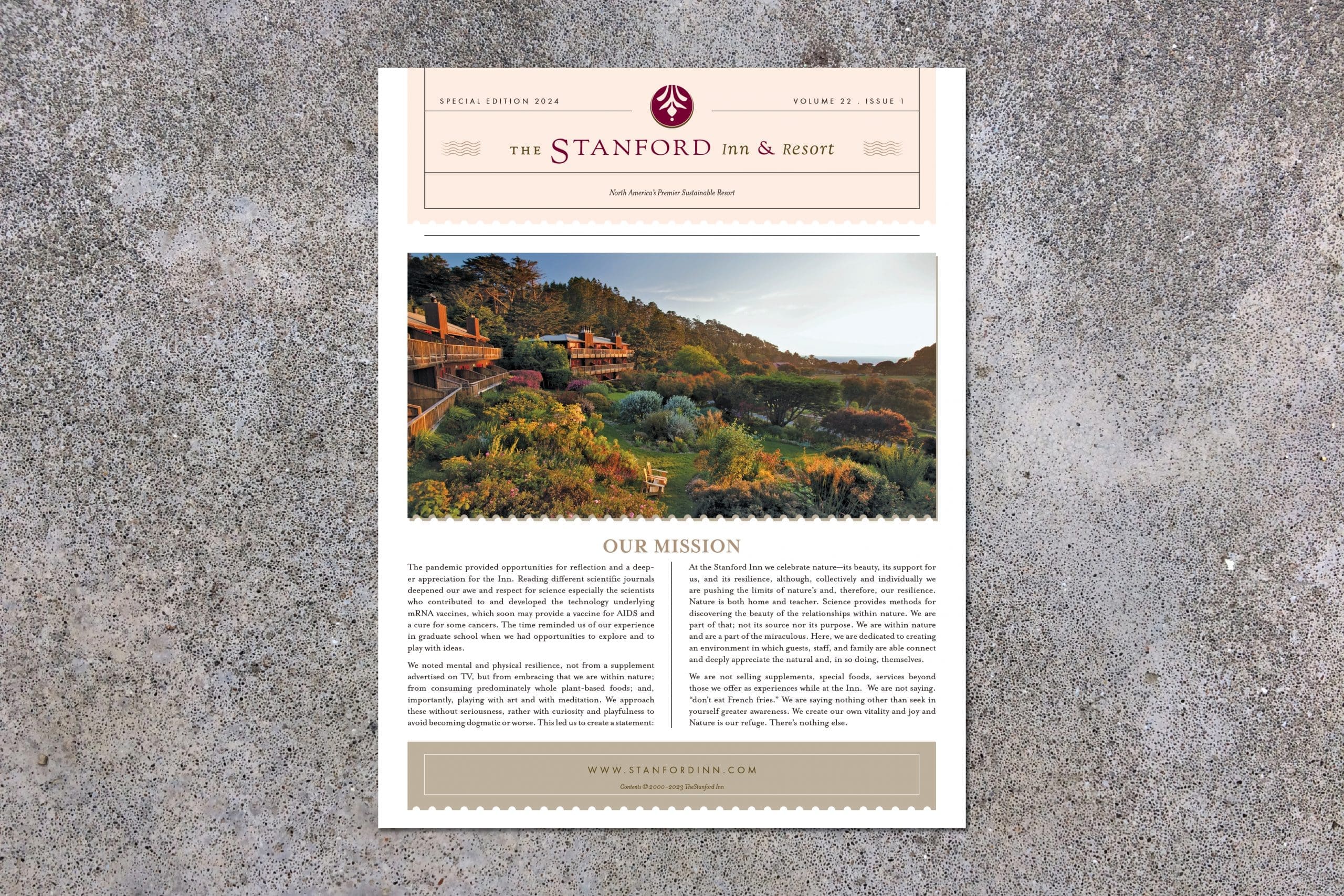 The Stanford Inn & Resort Newsletter