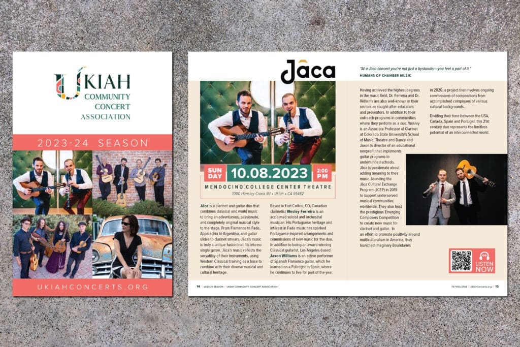 Ukiah Community Concert Association 2023-24 Program